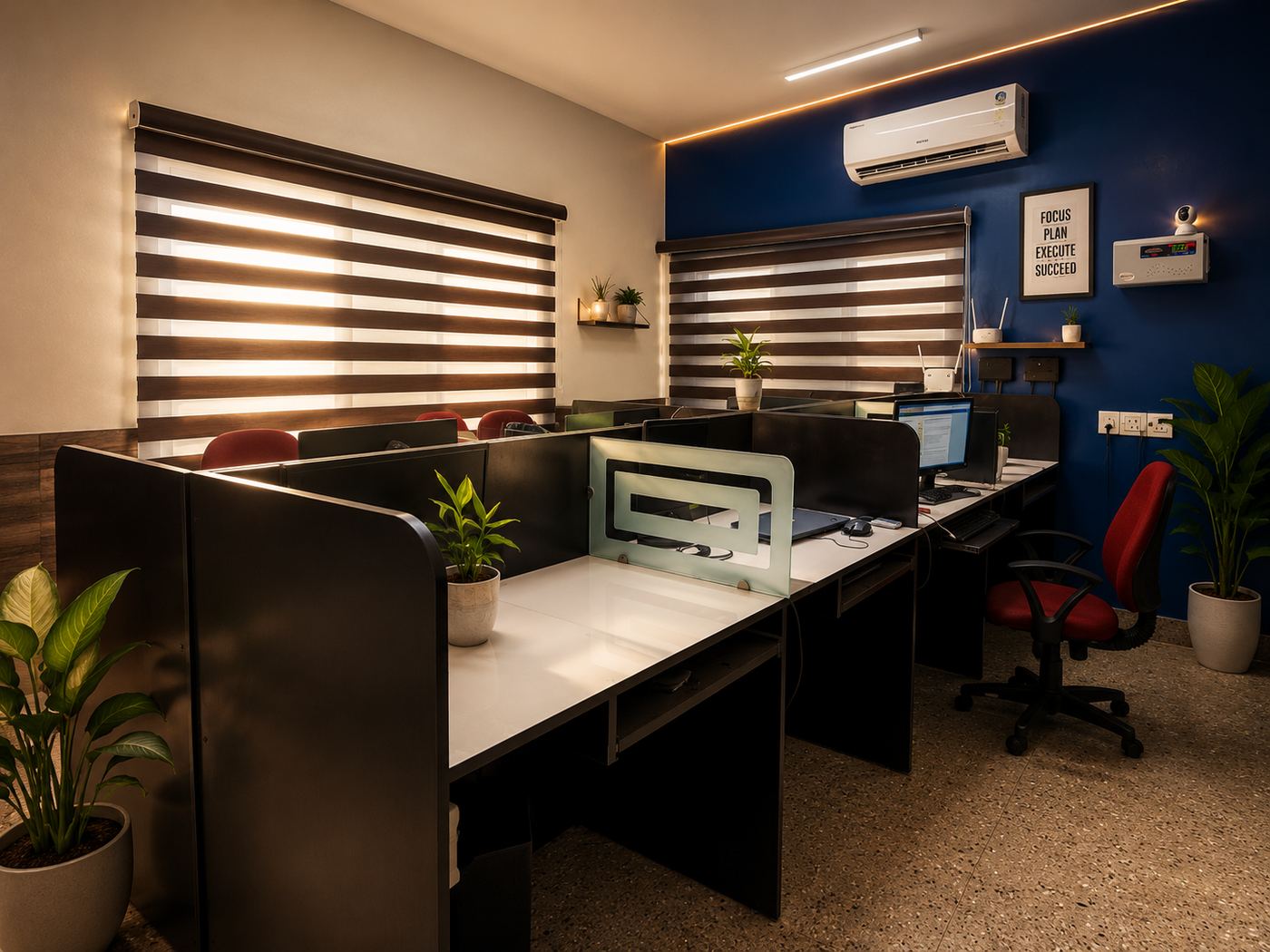 Development bay at AK Tech Park, Coimbatore, where our e-commerce development team works
